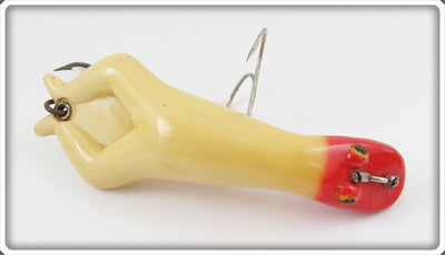 Vintage Heddon Red Head White Luny Frog Lure 3502