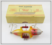 Vintage Beaver Bait Co Yellow Silver Scale Old Fighter Lure YSR-3