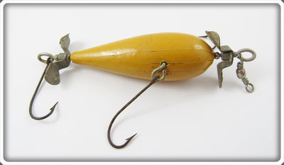 Vintage Ans B Decker Yellow Underwater Minnow Lure