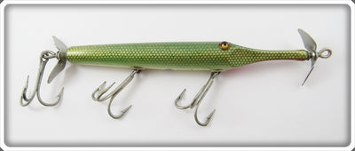 Vintage Creek Chub Green Gar Scale Gar Minnow Lure 2920
