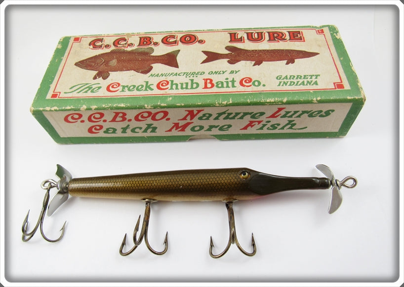 Vintage Creek Chub Natural Gar Scale Gar Minnow In Box 2900 Vintage Creek Chub Natural Gar Scale Gar Minnow In Box 2900