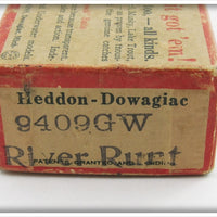 Heddon Empty Brush Box For Glow Worm River Runt 9409 GW