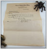O. C. Tuttle Deep Sea Devil Bug In Box With Paperwork