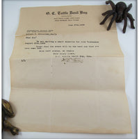 O. C. Tuttle Deep Sea Devil Bug In Box With Paperwork
