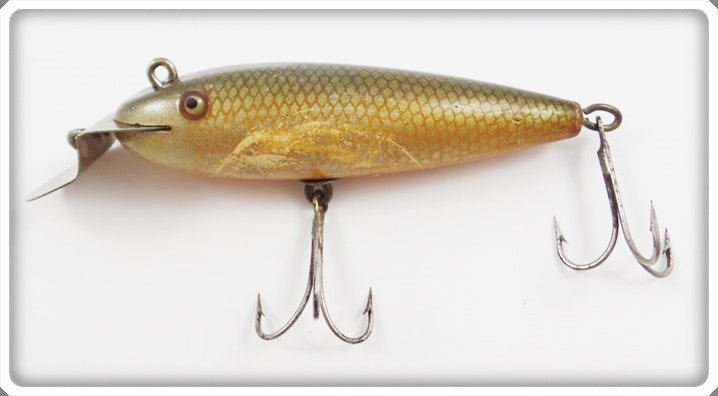 early fishing lures.com Vintage Creek Chub Chub Finish Early Intro Wiggler Lure 100 For Sale