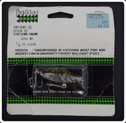 Heddon Natural Spotted Bass Tiny Runt Spook On Card 0350 NB
