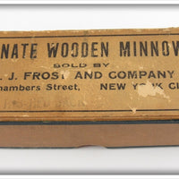 Pflueger H. J. Frost And Company Rainbow Senate Wooden Minnow In Box