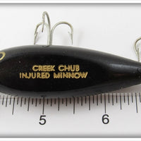 Creek Chub Solid Black Baby Injured Minnow