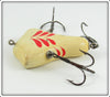 Howe's Red & White Vacuum Bass Bait In Tin