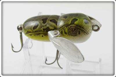 Vintage Heddon Natural Leopard Frog Tiny Crazy Crawler 320 NF