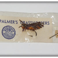 Vintage Palmer's Flyrod Grasshopper Lure In Package