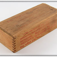Heddon Green Crackleback 100 Minnow In Wood Box