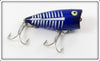 Heddon Cobalt Blue & White Shore Chugger Jr Lure 9520 XBLW