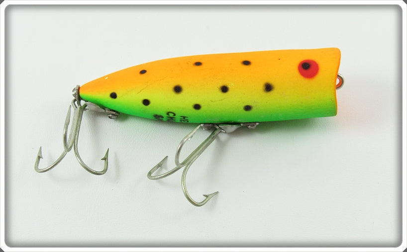 Heddon Orange Crappie Chub Chugger Spook Lure 9540 OYG