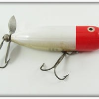 Vintage Heddon Red Head White Magnum Torpedo Lure 362RH