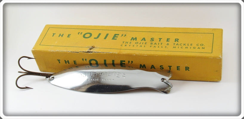 chrome fishing lures for sale Vintage Ojie Bait & Tackle Co Chrome Ojie Master In Box For Sale