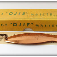 Vintage Ojie Bait & Tackle Co Copper Ojie Master In Box