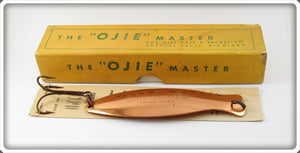 Vintage Ojie Bait & Tackle Co Copper Ojie Master In Box