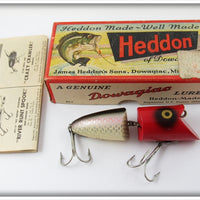 Vintage Heddon Red Head Shiner Scale Zig Wag Jr. Lure In Box 8340 PRH