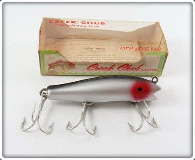 Creek Chub Silver Concave Belly Midget Darter In Box 8000 HCB Wood