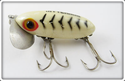 Vintage Fred Arbogast Pearl Herringbone Jitterbug Lure 672 612 PLH