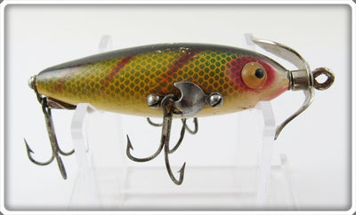 Vintage Heddon Perch Baby Dowagiac Minnow Lure 20 L