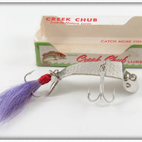 Vintage Creek Chub Purple Bucktail Cohokie Lure In Box