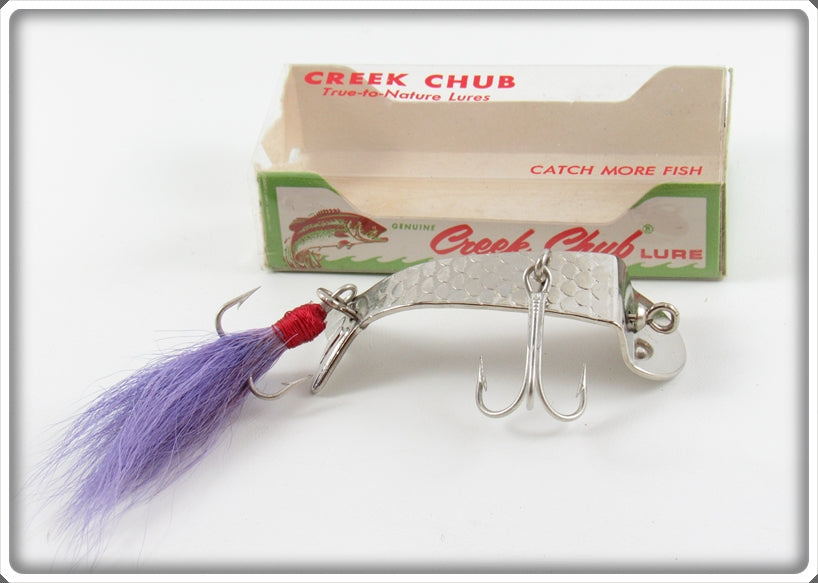 Vintage Creek Chub Purple Bucktail Cohokie Lure In Box