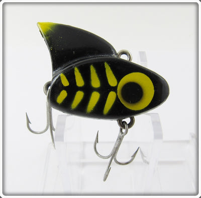 Vintage Lazy Ike Black & Yellow Sail Shark Lure