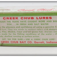 Creek Chub White Bucktail Cohokie In Box