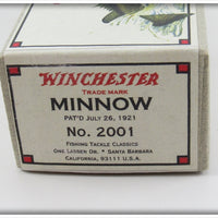 Winchester 2001 Gold Scale Black Back Green Belly Minnow In Box