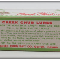 Creek Chub Yellow Bucktail Cohokie In Box