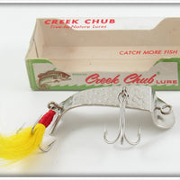 Vintage Creek Chub Yellow Bucktail Cohokie Lure In Box