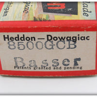 Heddon Green Crackleback Basser In Box 8500 GCB