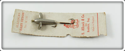 Vintage S Allcock & Co Allcocks Baby Devon Lure On Card