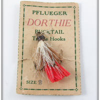 Vintage Pflueger Dorthie Bucktail Treble Hook On Card