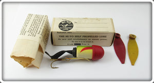 Vintage Hi Yo Green & Red Activated Lure In Box