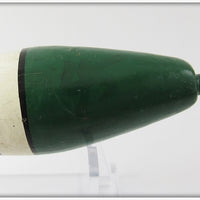 Ideal Green, White, & Yellow Bobber Float