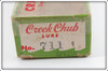 Creek Chub Black White Head Pikie In Box 711 P Special