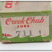 Creek Chub Black White Head Pikie In Box 711 P Special