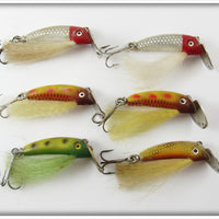 Vintage Falls Bait Co Hi Lo Collection Of Six Lures