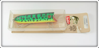 Heddon GRA Fluorescent Green Crawdad Lucky 13 Lure On Card X2500GRA