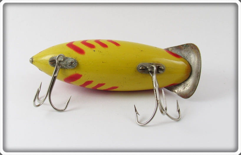 Vintage Medley's Yellow & Red Wiggly Crawfish Lure For Sale