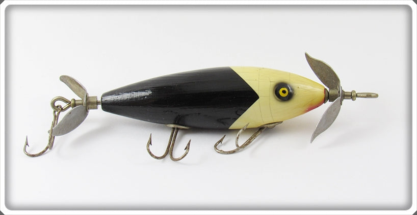 arrowhead fish hooks for sale Vintage South Bend White Arrowhead Black Body Nip I Diddee 910 WB Lure