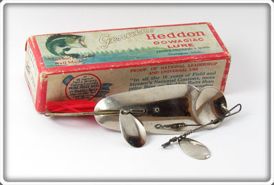 Vintage Heddon Nickel Plate King Stanley Lure 290NP In Box 