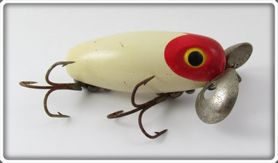 Vintage Hom Art Red Head White Body Skipper Lure