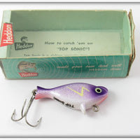 Vintage Heddon Purple Scale Top Sonic Lure In Box 300 PS 