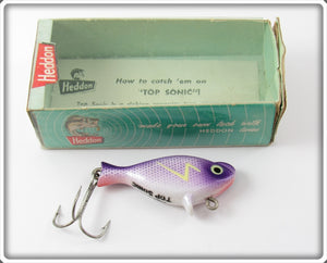 Vintage Heddon Purple Scale Top Sonic Lure In Box 300 PS 