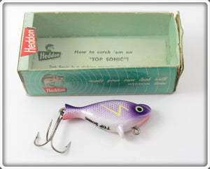 Vintage Heddon Purple Scale Top Sonic Lure In Box 300 PS For Sale