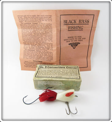 Jamison White & Red No. 3 Convertible Coaxer In Box